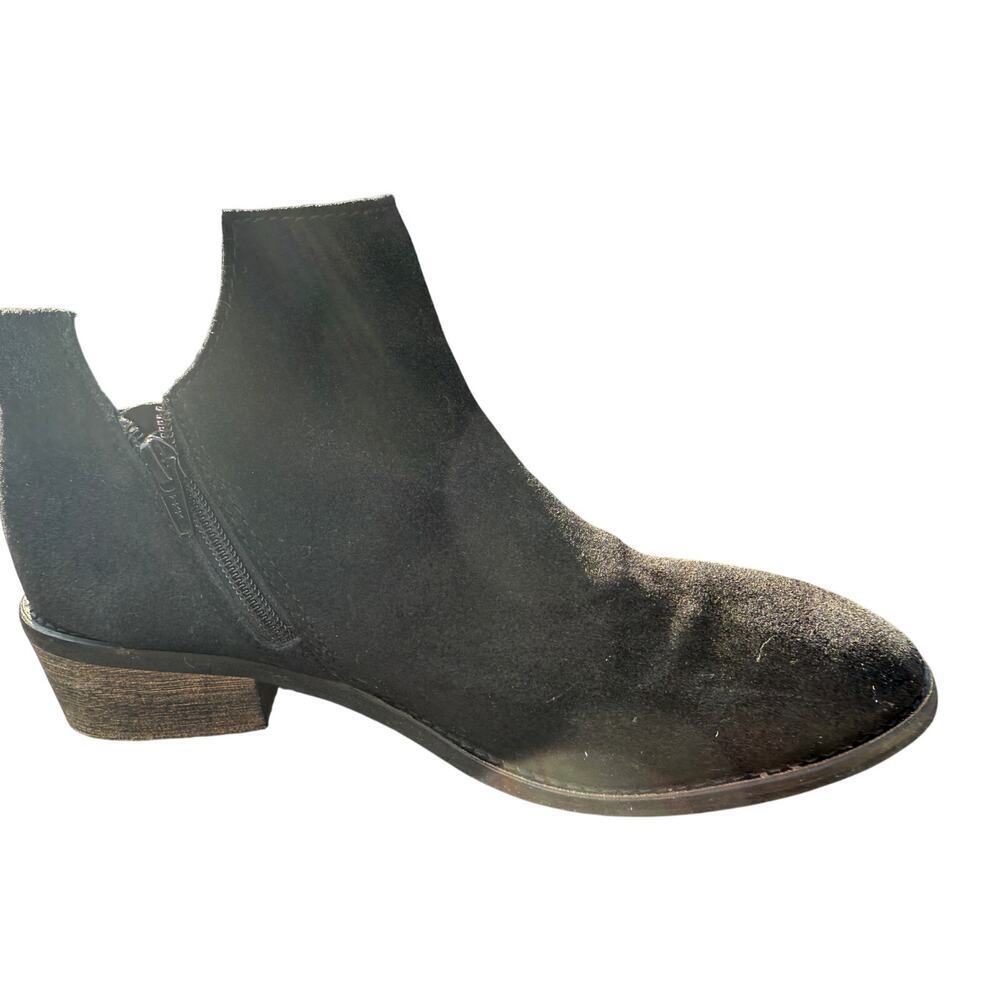 Diba Trus Black Suede Booties Women's Size 10 - Picture 4 of 10